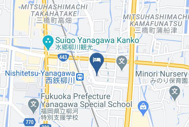 Yanagawa City - Hotel Route Inn Yanagawa Ekimae Maps