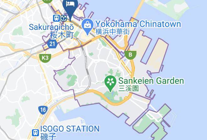 Hotel Route Inn Yokohama Bashamichi Map