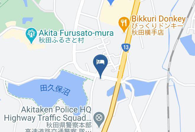 Yokote City - Hotel Route Inn Yokote Inter Maps