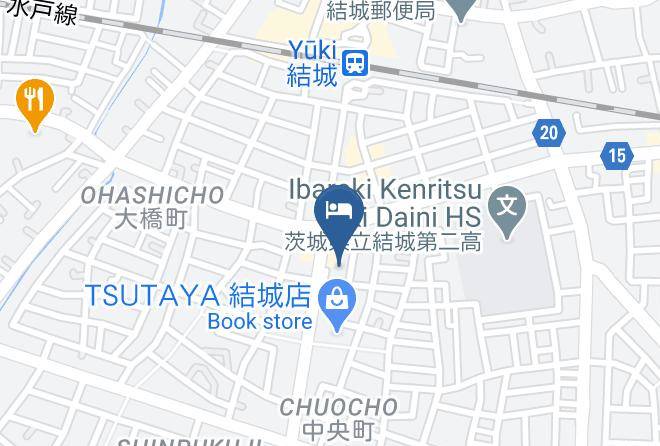 Yuki City - Hotel Route Inn Yuki Maps
