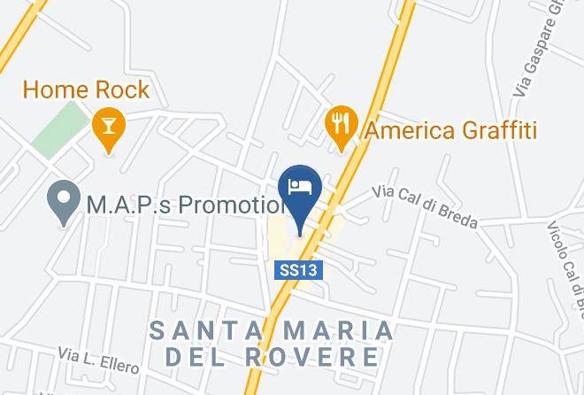 Treviso - Hotel Rovere Maps