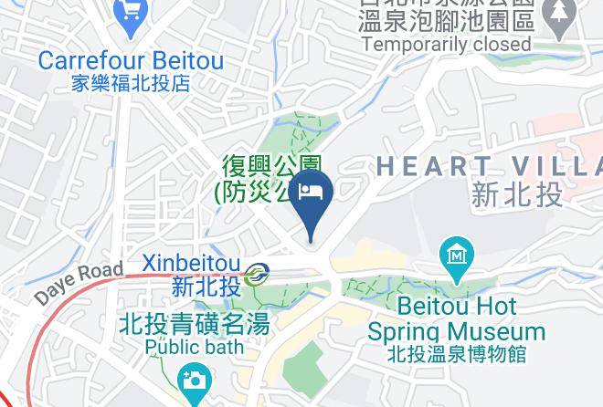 Beitou District Xinbeitou - Hotel Royal Beitou Maps