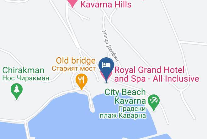 Kavarna - Royal Grand Hotel And Spa All Inclusive Maps