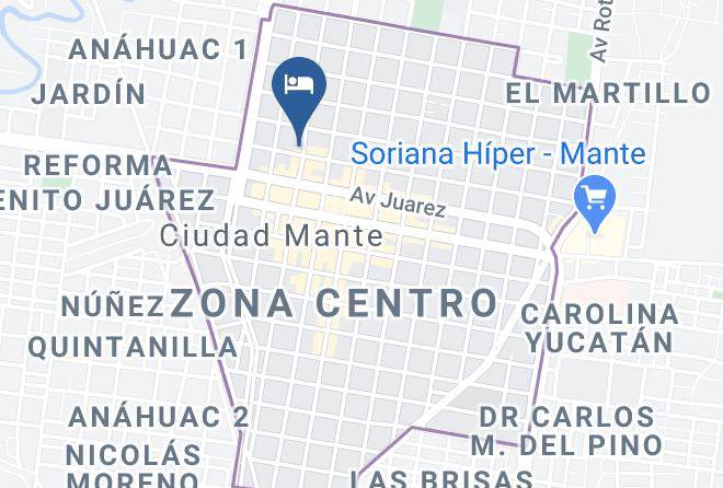 El Mante Municipality - Hotel Royal Express Maps