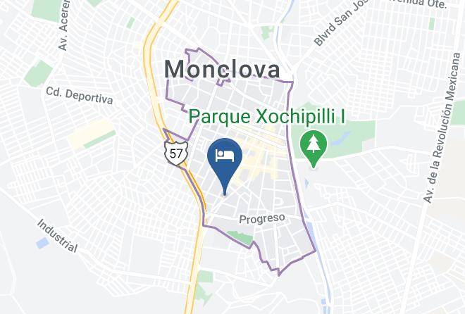 Monclova - Hotel Royal Inn Maps