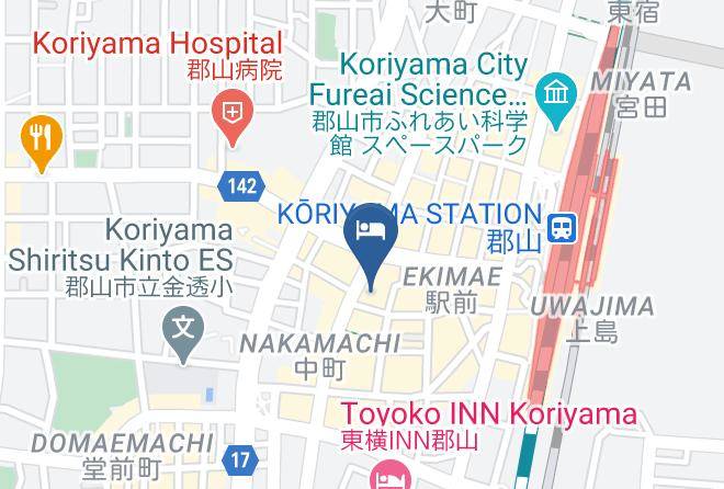 Koriyama City - Hotel Royal Koriyama Maps