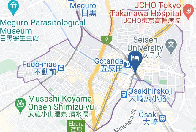 Shinagawa Ward - Hotel Royal Oak Gotanda Maps