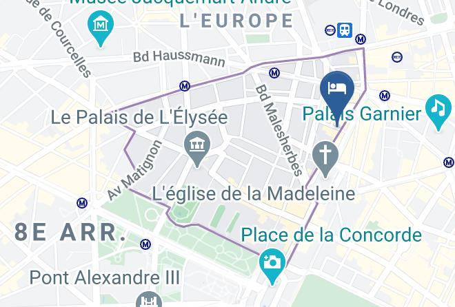 Paris - Hotel Royal Opera Maps