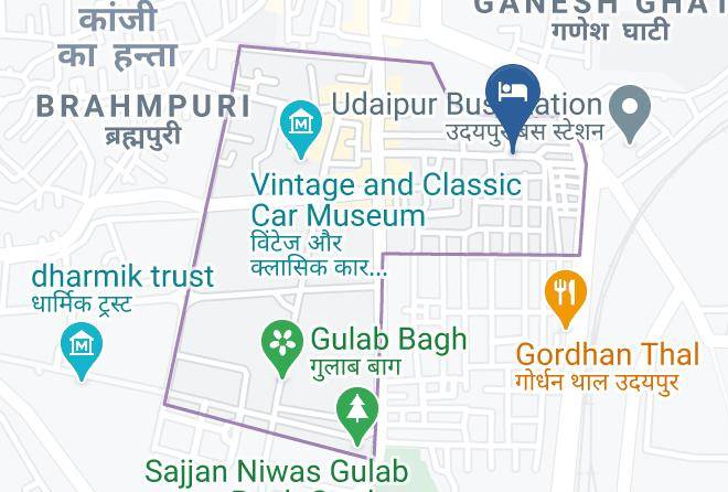 Udaipur - Hotel Royal Palm A Budget Hotel In Udaipur Maps