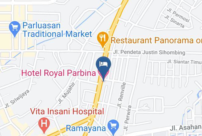 Kota Pematang Siantar - Hotel Royal Parbina Maps