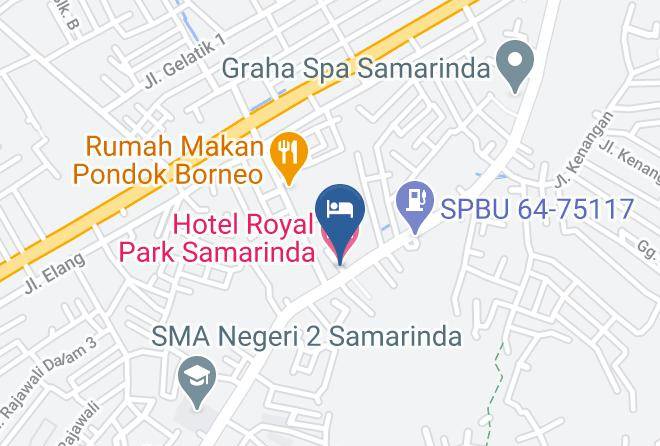 Hotel Royal Park Samarinda Map