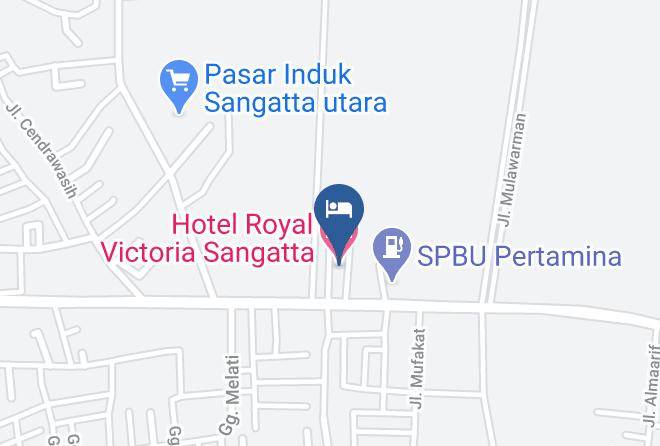 East Kutai Regency - Hotel Royal Victoria Sangatta Maps