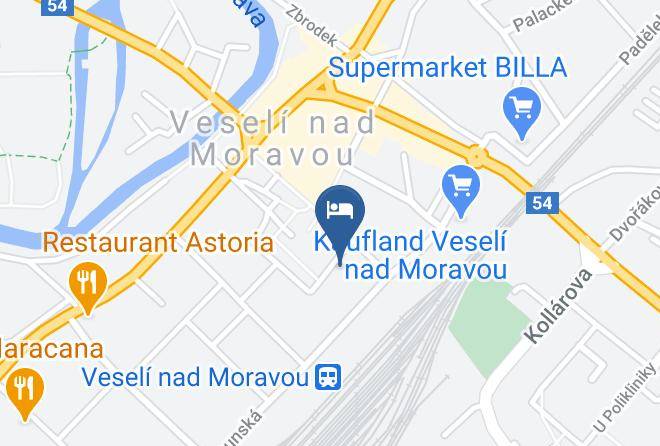 Hodonin - Hotel Rozkvet Maps