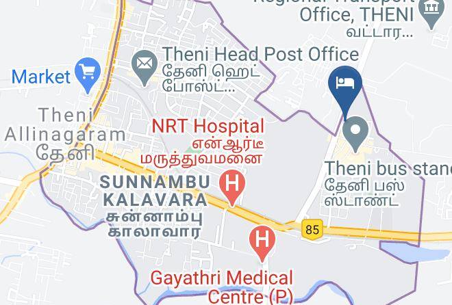 Theni - Hotel Rr Lodge Maps