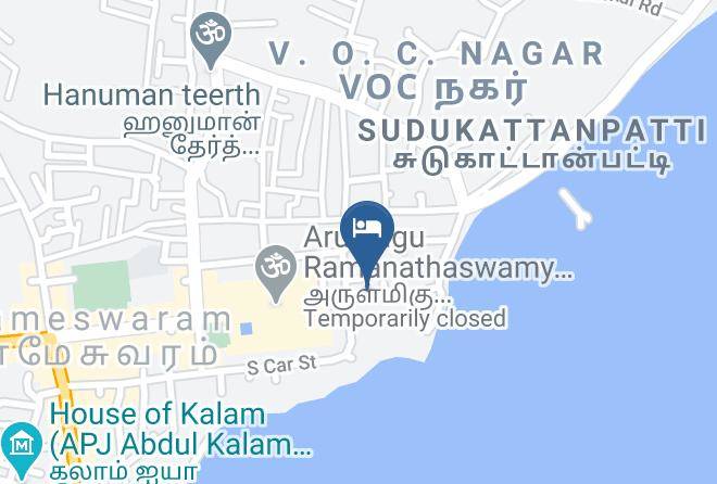 Hotel Rsn International Map - Tamil Nadu - Rameshwaram