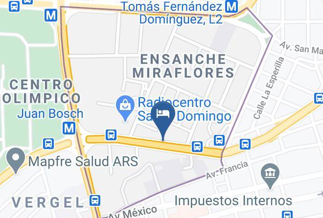 Santo Domingo De Guzman - Hotel Rubens Maps