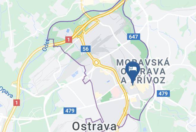 Ostrava - Hotel Ruby Blue Maps