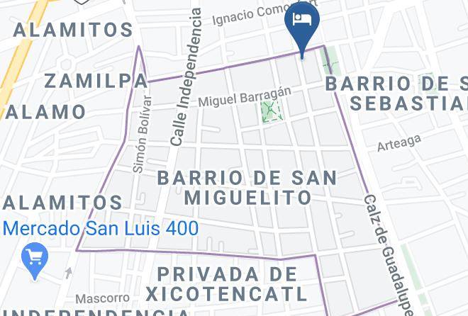 San Luis Potosi De San Miguelito - Ruma San Luis Hotel Boutique Maps