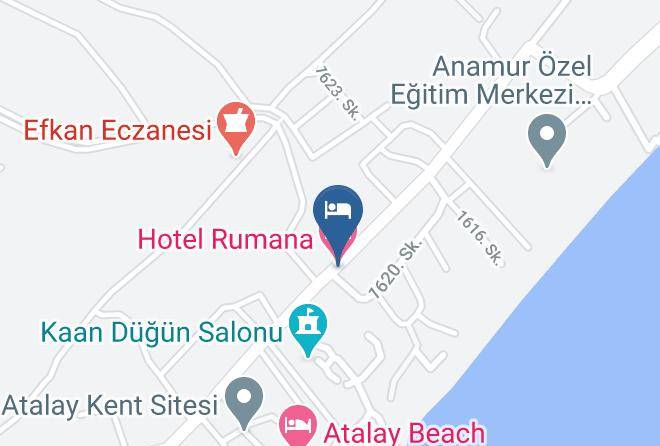 Anamur - Hotel Rumana Maps