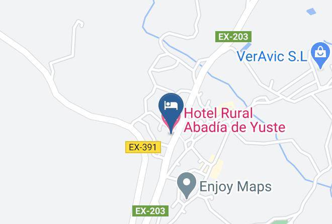 Caceres - Hotel Rural Abadia De Yuste Maps