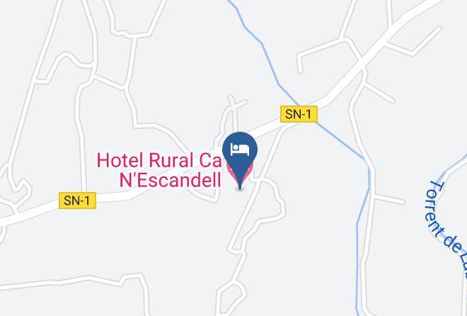 Hotel Rural Ca N'escandell Map
