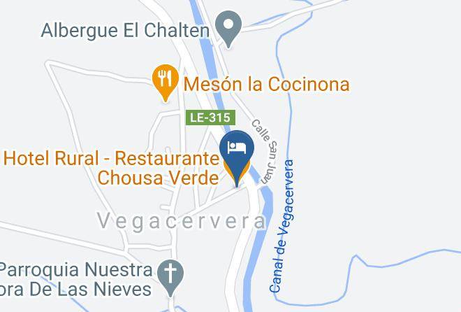 Leon - Hotel Rural Restaurante Chousa Verde Maps