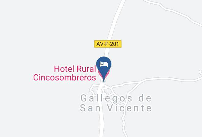 Avila - Hotel Rural Cincosombreros Maps