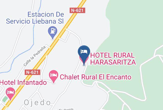 Tama Ojedo - Hotel Rural Harasaritza Maps