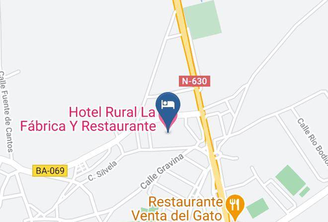 Badajoz - Hotel Rural La Fabrica Y Restaurante Maps