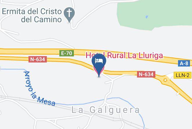 Asturias - Hotel Rural La Lluriga Maps