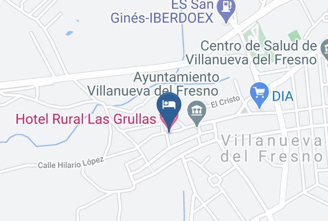 Badajoz - Hotel Rural Las Grullas Maps
