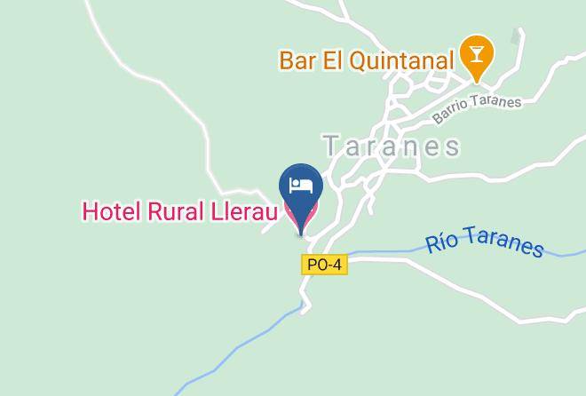 Asturias - Hotel Rural Llerau Maps