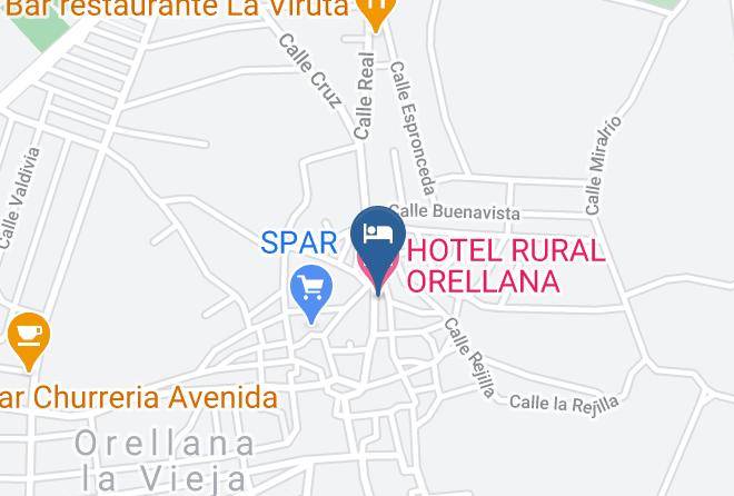 Badajoz - Hotel Rural Orellana Maps