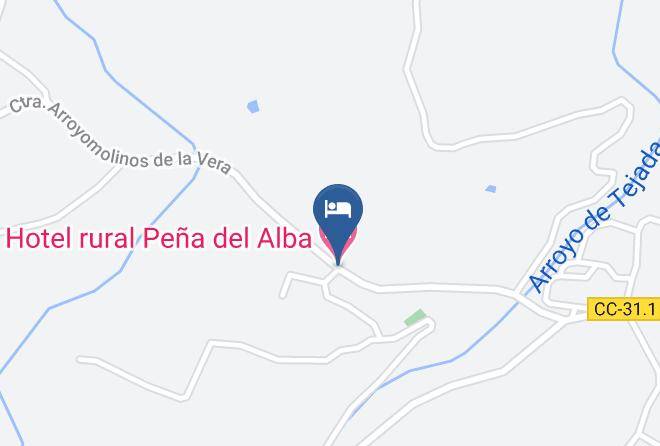 Caceres - Hotel Rural Pena Del Alba Maps