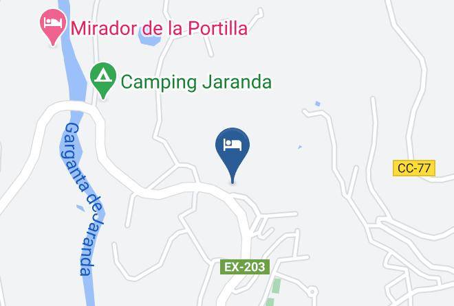 Caceres - Hotel Rural Robles Maps