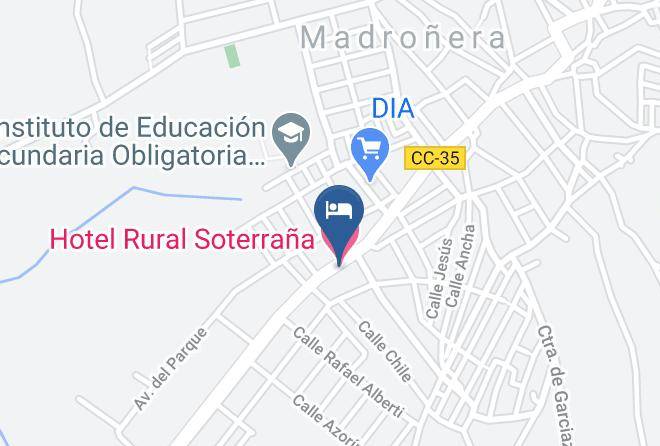 Caceres - Hotel Rural Soterrana Maps