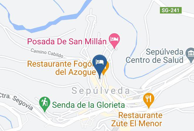 Segovia - Hotel Vado Del Duraton En Sepulveda Maps