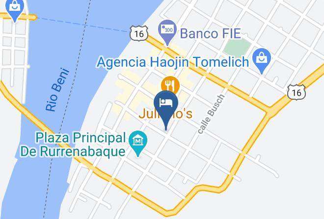 Jose Ballivian - Hotel Rurrenabaque Maps