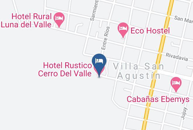 Valle Fertil Department - Hotel Rustico Cerro Del Valle Maps