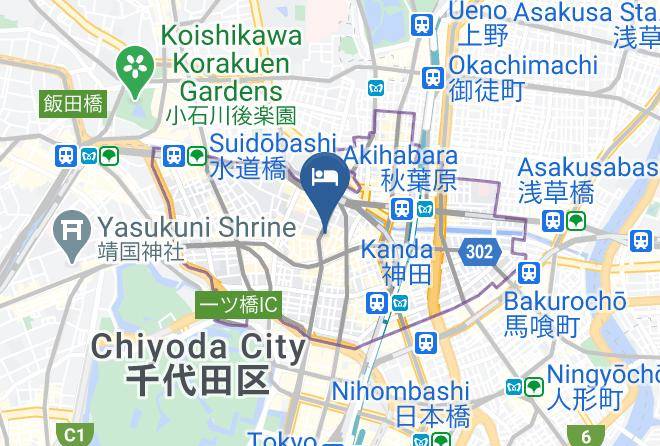 Chiyoda Ward - Hotel Ryumeikan Ochanomizu Honten Maps