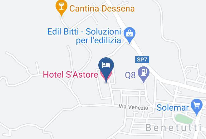 Sassari - Hotel S'astore Maps