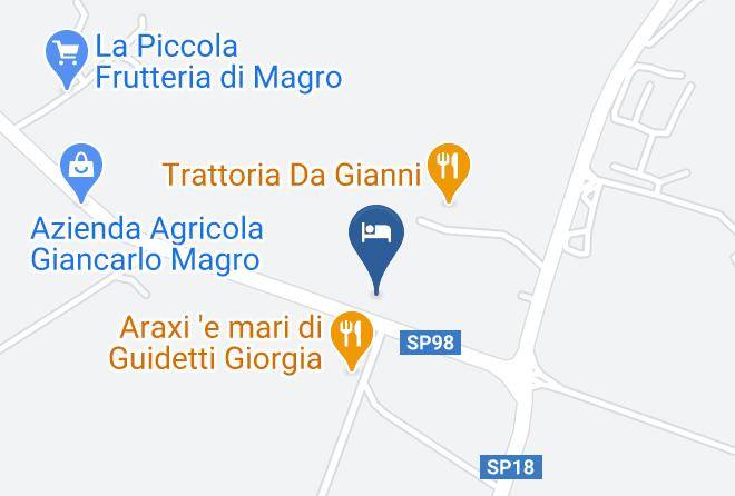 Province Of South Sardinia - Hotel S'obreschida Di Abis Rossana Maps