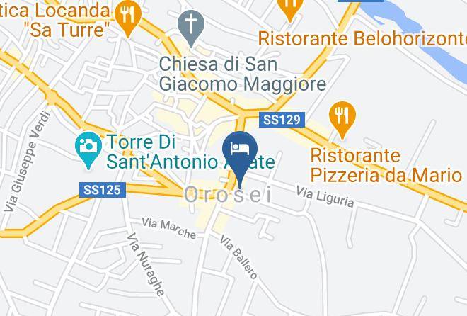 Nuoro - Hotel Ristorante Sortale Art Hotel Design Maps