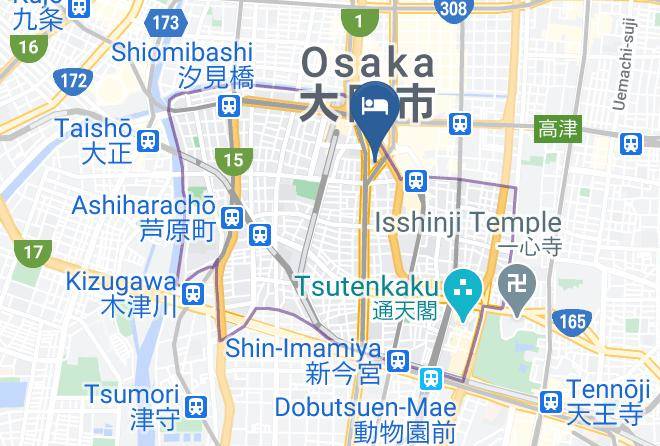 Osaka City Naniwa Ward - Hotel S Presso North Maps