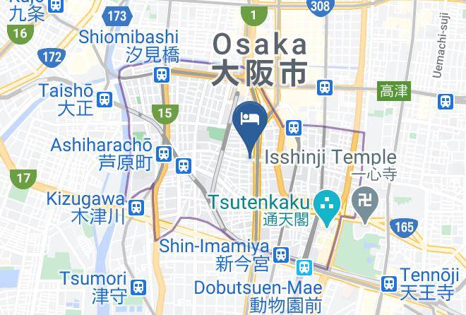 Osaka City Naniwa Ward - Hotel S Presso West Maps