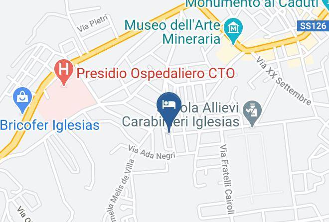 Province Of South Sardinia - Hotel Sa Lolla Maps