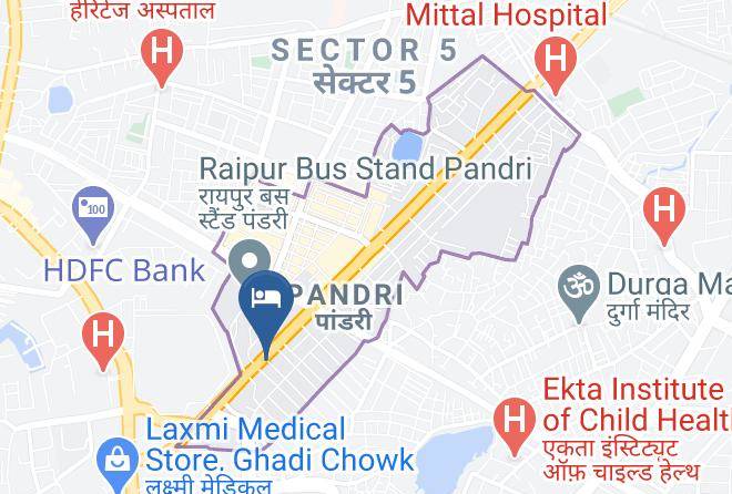 Raipur - Hotel Saatvik Maps