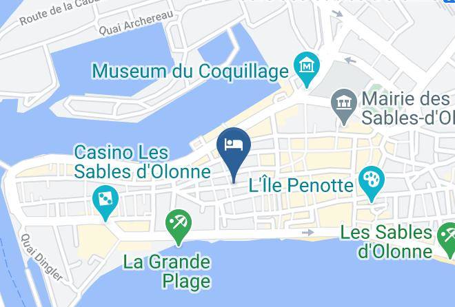 Vendee - Hotel Sables D'olonnes Maison Richet Maps