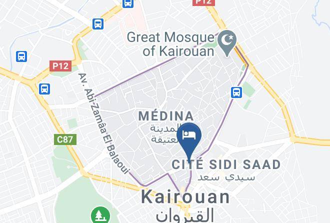 Tunisia - Hotel Sabra Maps