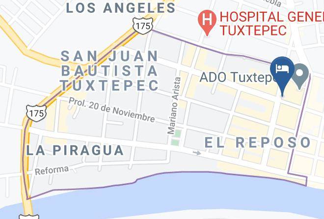 San Juan Bautista Tuxtepec - Hotel Sacre Maps